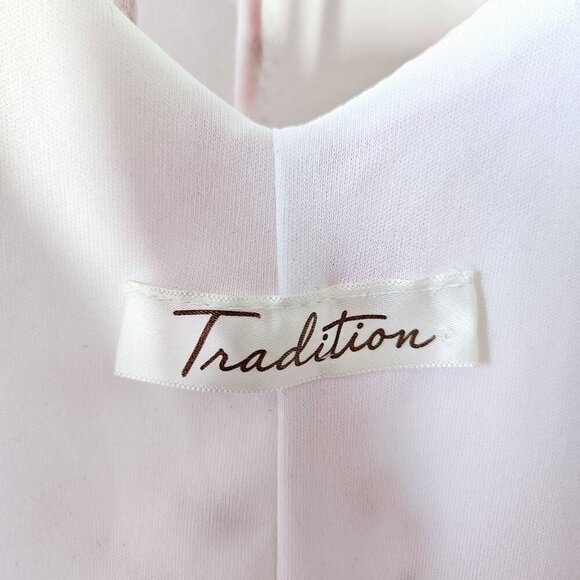 Y2K 90s Midi Slip Dress Size 16 L Floral Ruffle Cowl Neck Hi-low Romantic Vtg - Picture 6 of 6